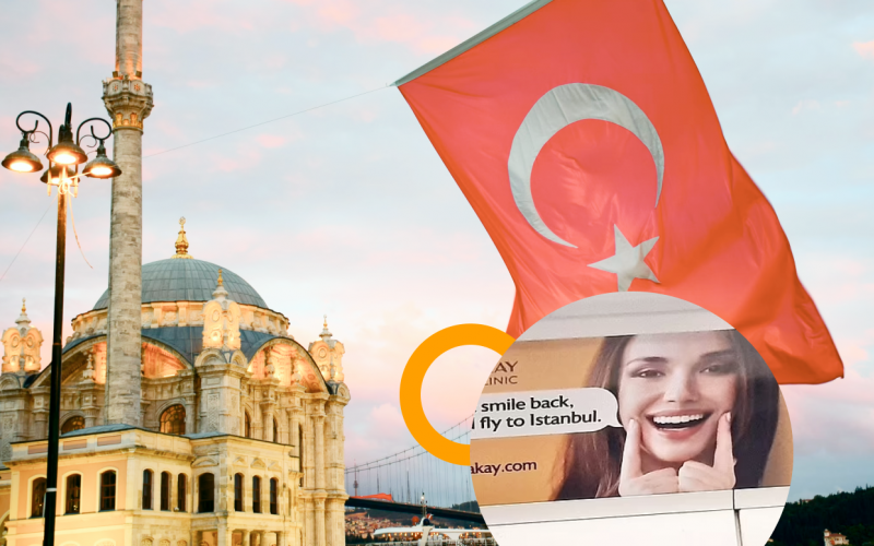 Реклама «турецких зубов» атаковала транспорт в Лондоне